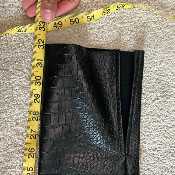 ANNABELLE High Waisted Croc Skinny Pant -black small - Picture 6 of 8